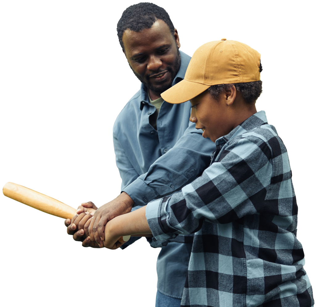 father teaching his son to play baseball 2023 11 27 05 10 07 utc